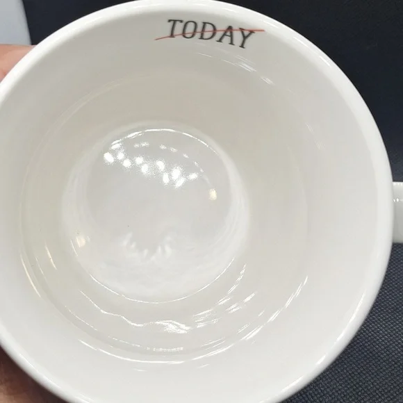 Stylish White Coffee Mug with Fashion Illustration - Picture 4 of 5